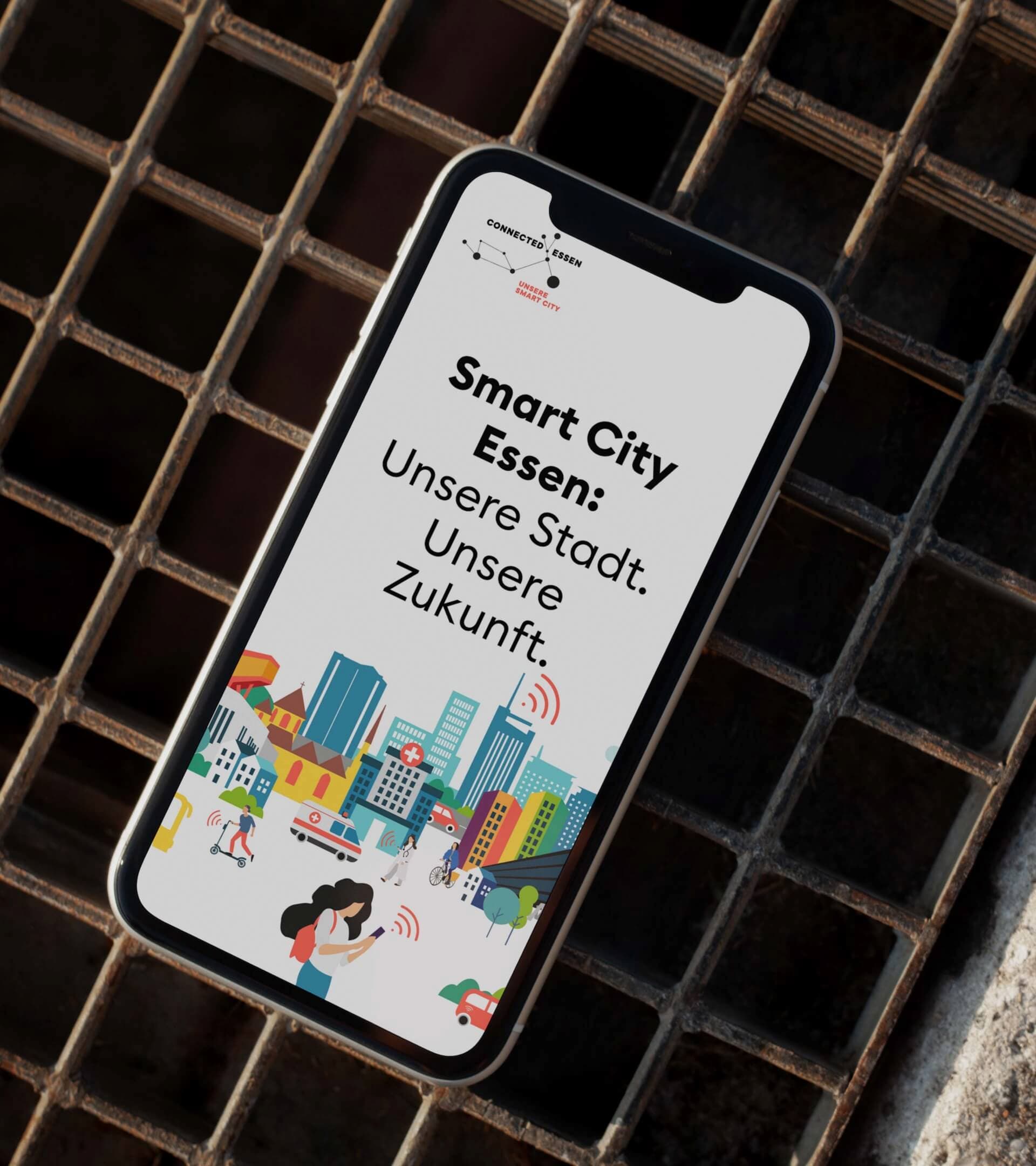 Smart City Essen - Mobile Webseite